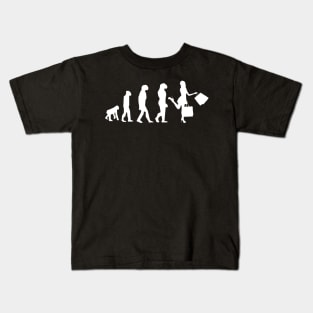 Evolution Of Woman Funny Kids T-Shirt